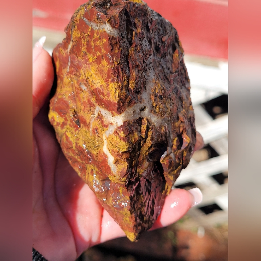 Natural Rough Jasper Stone - Picture 3 of 8